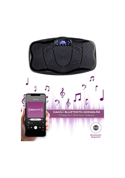 Deluxe Vibration Plate Titreşimli Spor Aleti Siyah