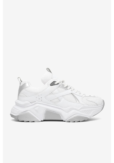 Tonny Black Rahat Kalıp Poli Taban Bağcıklı Sneaker Kadın Beyaz Sneaker Tbcrn1903