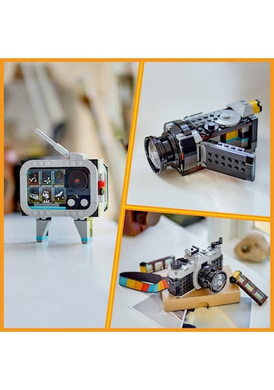 LEGO® Creator 3’ü 1 Arada Retro Fotoğraf Makinesi 31147 - 8+ Yaratıcı Oyuncak Yapım Seti  (261 Parça)