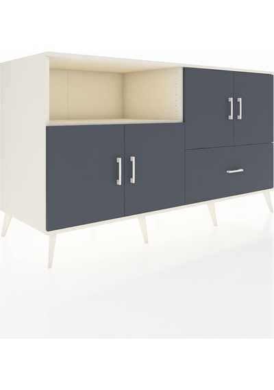 Kronos Konsol 4 Raflı Tek Çekmeceli 4 Kapaklı 176x59x99 Aytaşı-an Aytaşı-antrasit Kronos Konsol 4 Raflı Tek Çekmeceli 4 Kapaklı 176x59x99 Aytaşı-an Aytaşı-antrasit