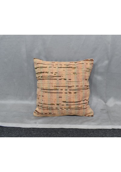 Zehra Abla Halı Yeni El Dokuma Dekoratif Kilim Kırlent Yastık Kılıfı 6426 Çok Renkli