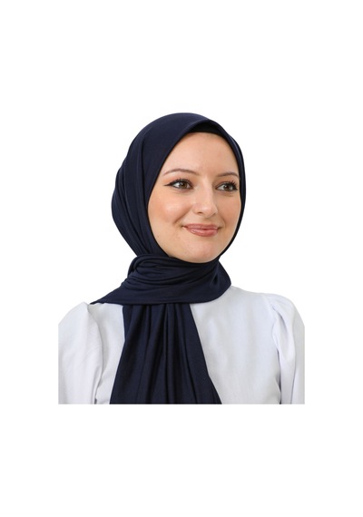 Modish Group Şal Tesettür Başörtüsü Premium Kumaş Eşarp Uzun Islami Giyim Viskon - Lacivert Lacivert