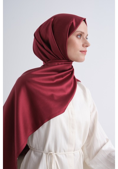 Armine % 100 İpek Şal - Yeni Sezon- Asm90 Bordo