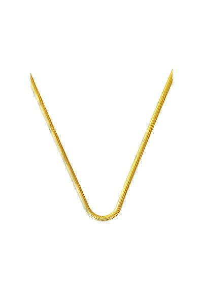 Bilezikci 3mm. Balık Sırtı 14 Ayar Altın Zincir Kolye 60cm.