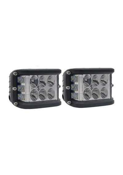 Off Road Led Bar Delici Beyaz Işık - Beyaz Flaşlı 2 Adet Metal 12 Volt