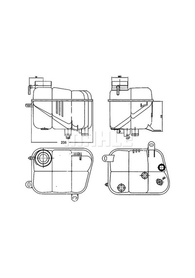 KNECHT CRT120000S Yedek Su Deposu W140 93-98 (Eno:8Ma376755161)
