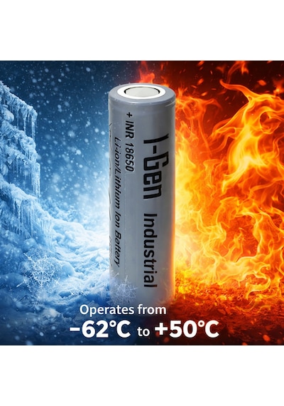 I-gen Industrial E001 Inr 18650 3.7v 2000 Mah 3c 7.4wh Li-ıon Şarjlı Pil Düz Başlı Lityum Pil 4'lü Paket