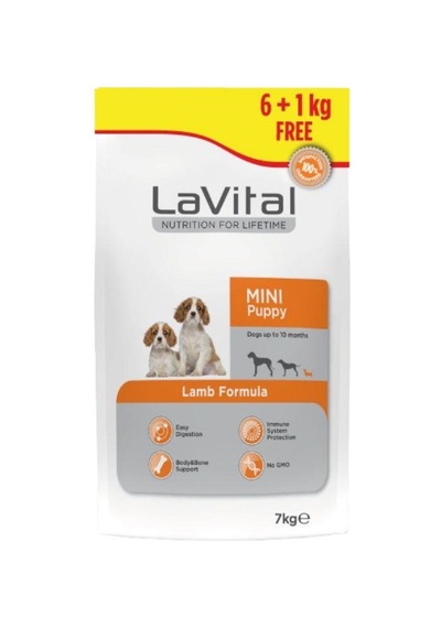 La Vital Kuzulu Küçük Irk Yavru Köpek Maması 6 KG + 1 KG