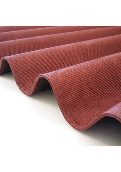 5 Adet Ondulin Oluklu Levha, Kırmızı, 97x200 Cm, 3 Mm, 1 Adet 1.6 M2 Kapatır.