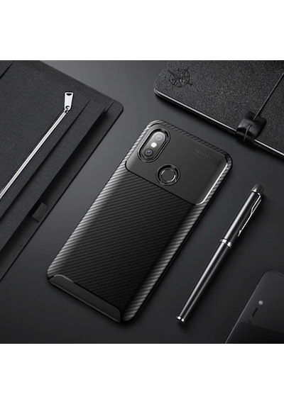 Xiaomi Mi Max 3 Kilif Karbon Silikon Case 389460787