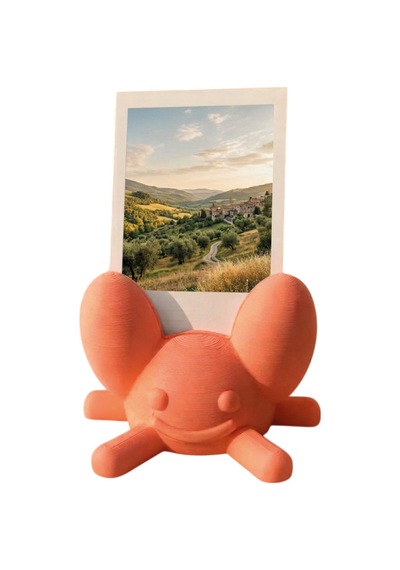Sevimli Figür Instax Polaroid Fotoğraf Tutucu Stand Pembe