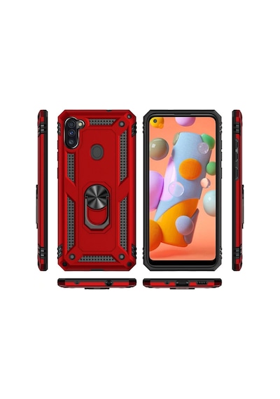 Samsung Galaxy Uyumlu M11 Kilif Zirhli Standli Miknatisli Tank Kapak 431398831
