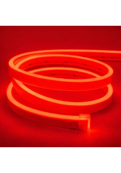 Neon Şerit Led 12v Volt Esnek Silikonlu Aydınlatma 8mt- Kırmızı