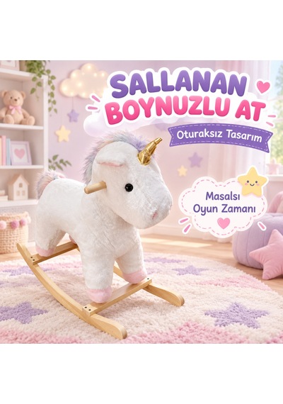 Pl50210 Sallanan Boynuzlu At Oturaksız