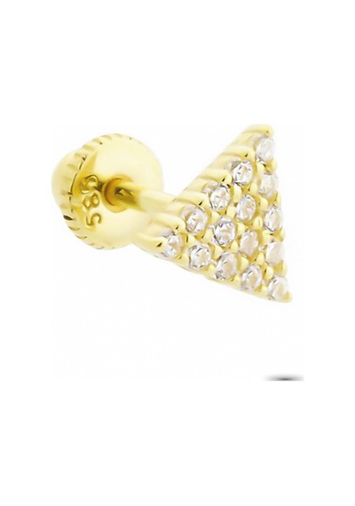 Glorria Altın Üçgen Helix Piercing (540178345) Sarı