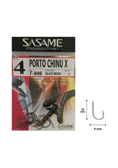 Sasame F-846 No:4 Porto Chinu X Olta İğnesi 11 Adet