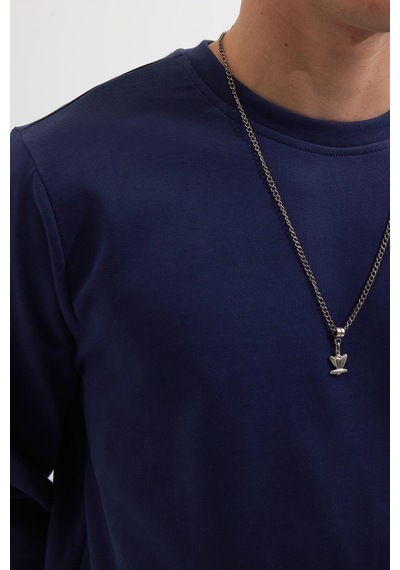 Tudors Erkek Relax Fit Rahat Kesim %100 Pamuk 2 İplik Bisiklet Yaka Lacivert Sweatshirt -41522 Lacivert Tudors Erkek Relax Fit Rahat Kesim %100 Pamuk 2 İplik Bisiklet Yaka Lacivert Sweatshirt -41522 Lacivert