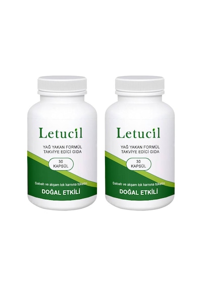 Letucil 2 Adet 30 Lu Biberiye Ve Yeşil Çayın Gücüyle Hafifleyin Incelin