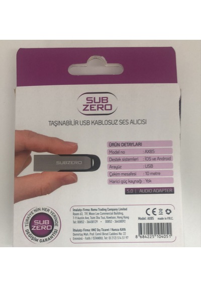 Subzero Ax85 Taşınabilir Usb Kablosuz Ses Alıcısı