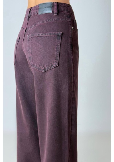 Lacarino 7714 W.leg Kadın Jean Pantolon Bordo