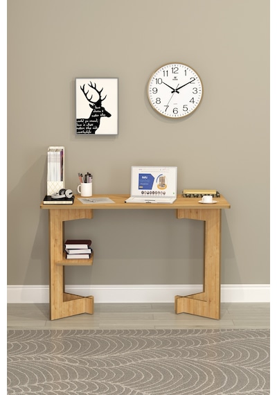 Asra Trend Raflı Modern Çalışma Masası ÇM-02 %100 MDF Bilgisayar Ofis Ders Masası Safir Meşe Asra Trend Raflı Modern Çalışma Masası ÇM-02 %100 MDF Bilgisayar Ofis Ders Masası Safir Meşe