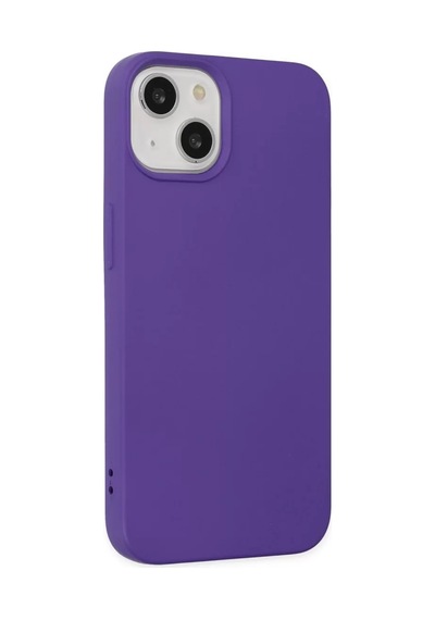 Newface Apple iPhone Uyumlu 14 Plus Kılıf Nano İçi Kadife Silikon - Mor Diğer