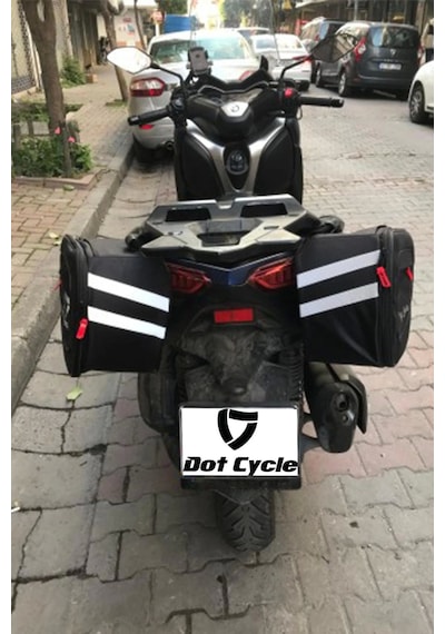 Dot Cycle Büyük Körüklü Yan Çanta Siyah
