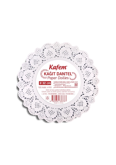 Kafem Dantel Kağıt 32 cm 100 Lü x 5 Paket
