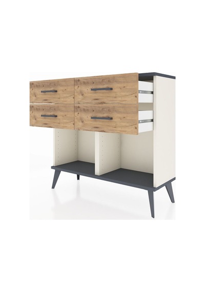 Arges Şifonyer 4 Çekmeceli 88x30x80 Aytaşı-antrasit/çam Antrasit/çam Arges Şifonyer 4 Çekmeceli 88x30x80 Aytaşı-antrasit/çam Antrasit/çam