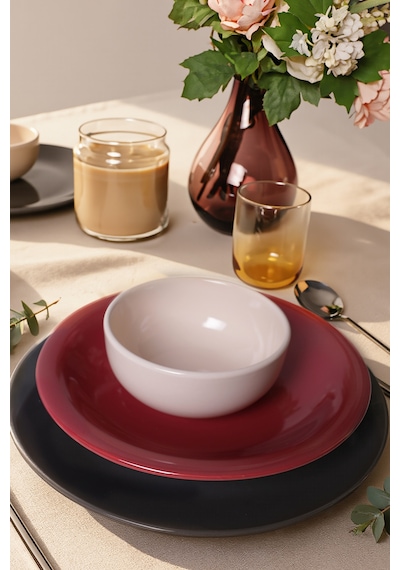 Keramika Noble Mix Yemek Takımı 6 Parça 2 Kişilik 030-520-623 Çok Renkli