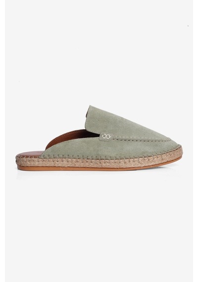 Mubiano Hakiki Deri Summer Erkek Süet Önü Kapalı Jüt Taban Yeşil Espadril Terlik -mssr3416-y Mubiano Hakiki Deri Summer Erkek Süet Önü Kapalı Jüt Taban Yeşil Espadril Terlik -mssr3416-y