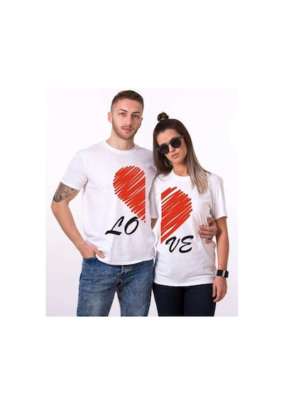Tshirthane Lo Ve Çizgi Sevgili Kombinleri Tshirt Kombini Beyaz