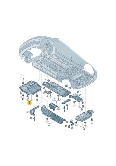 Karter Muhafazasi Octavia Super B Yeti Golf 5 Jetta 504590833