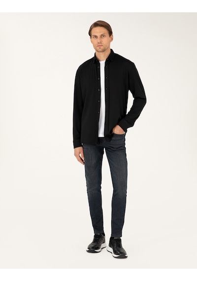 Pierre Cardin Erkek Siyah Gömlek Örme 50293240-vr046 Siyah