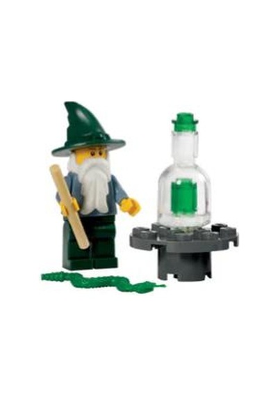 Lego Minifigür Wizard - Sand Blue With Dark Green Legs And Hat Cas483a