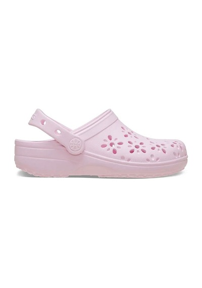 Crocs Classic Floral Cut Out Clog T Çocuk Sandalet 210944-6zw Pembe