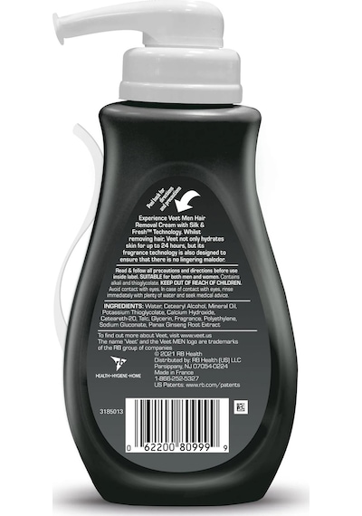 Veet Men Hassas Ciltler İçin Tüy Dökücü Krem 400ml