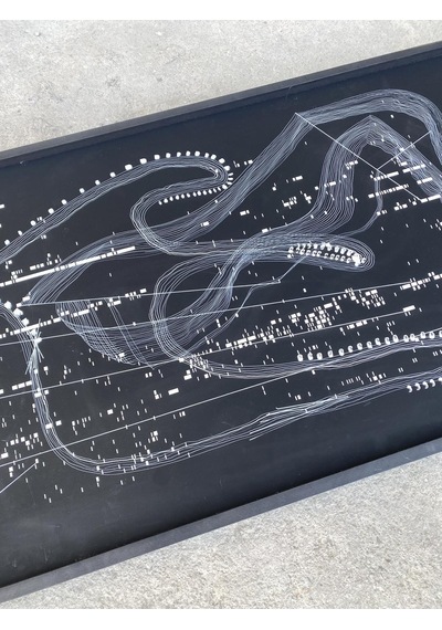 Asemic Sound Mappings Sergisi Asemik Resmi 62x244 cm 008