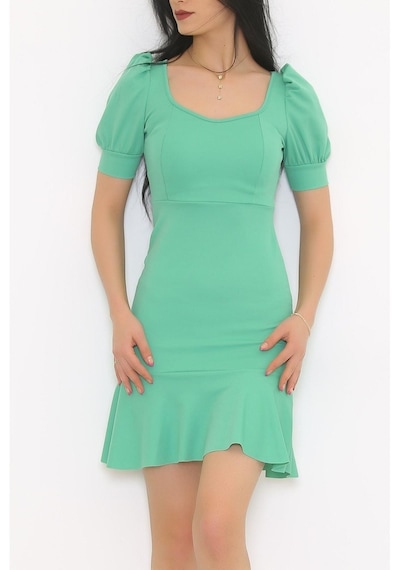 Zhlbutik Altı Fırfırlı Elbise