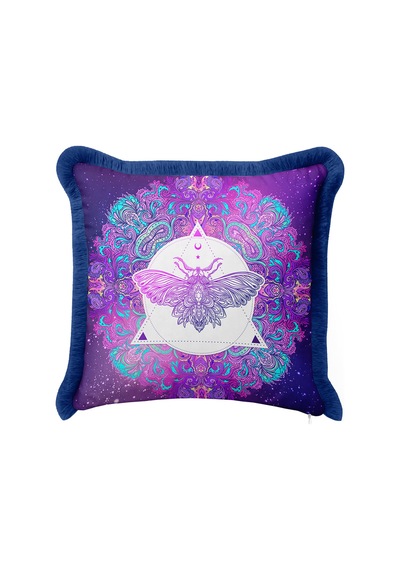Mistik Mandala Moth Saçaklı Yastık Kılıfı - Kozmik Bohem Mor Lacivert Püsküllü Kırlent Kılıfı Pastel Dumanlı Duman Mistik Mandala Moth Saçaklı Yastık Kılıfı - Kozmik Bohem Mor Lacivert Püsküllü Kırlent Kılıfı Pastel Dumanlı Duman