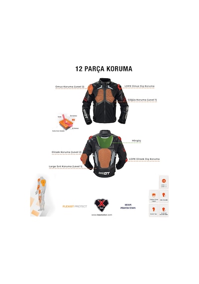 Forte Gt 2003006 Wınd Pro Deri Motosiklet Montu Siyah