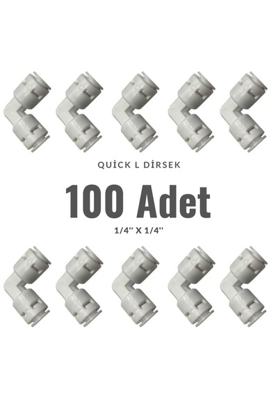 Su Arıtma Cihazı Quick Dirsek L 1/4'' 100 Adet