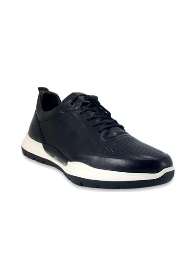 Libero 5225 Siyah Hakiki Deri Eva Taban Erkek Deri Sneaker Siyah