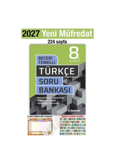 8. Sınıf 2027 Türkçe Beceri Temelli Soru Bankası