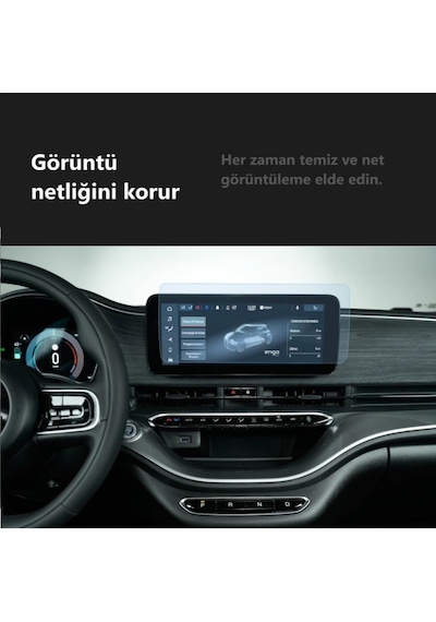 Fiat 500e Elektrikli Multimedya Ekran Koruyucu 10.25 İnç