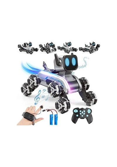 Uzaktan Kumandalı Şarjlı Robot Araba, 8 Tekerlekli, Eğlenceli Oyun