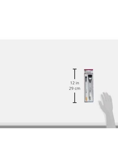 Dina Wakley Media Mda71136 Medya Fırçası, 2 Adet, 1,9 Cm, 3,8 Cm Ve 1,5 İnç, Tek Boy