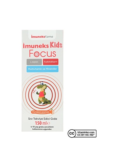 Imuneks Kids Focus Şurup 150 Ml