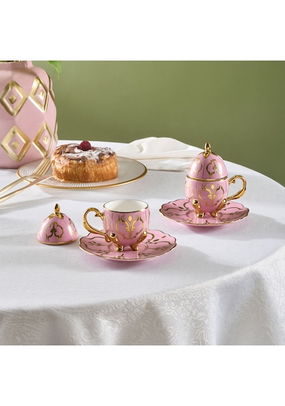 Karaca Faberge Egg 2 Kişilik Kahve Fincanı Pembe 90 Ml Pembe