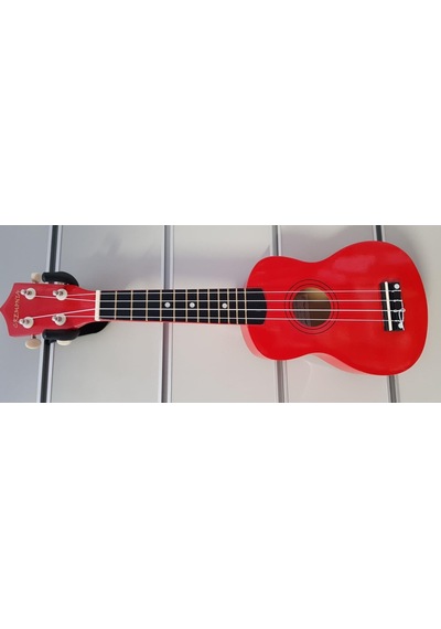 Cremonia Au01l-21rd 21 İnç Soprano Ukulele - Parlak Kırmızı Başlangıç Seviye Ergonomik Gövde Yapısı, Parlak Cila Ve Yeni Başlayanlar İçin İdeal Konfor